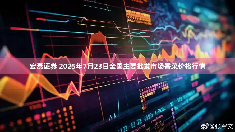 宏泰证券 2025年7月23日全国主要批发市场香菜价格行情